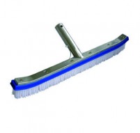 PS025, Aluminum backed pool brush, 18" Brush